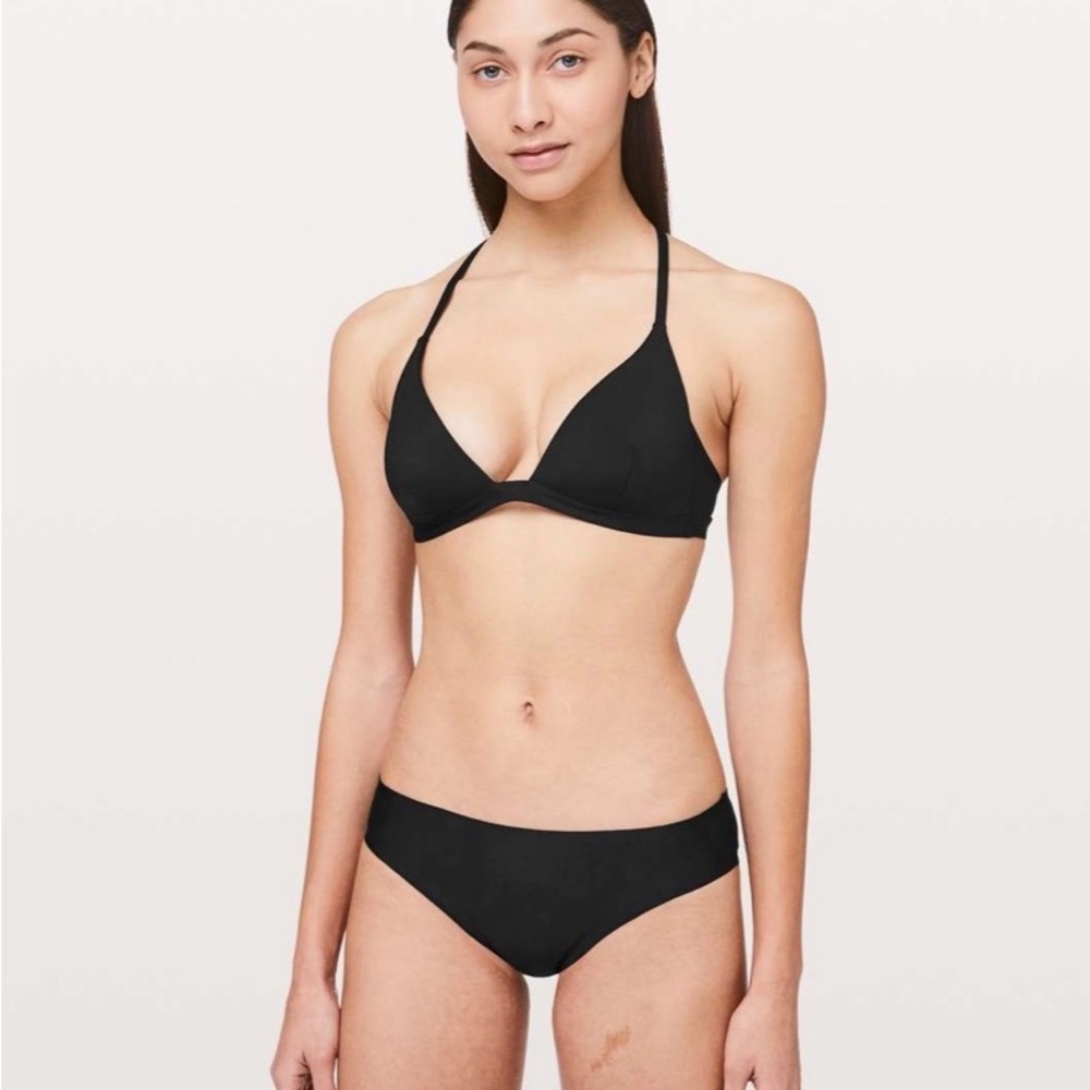 Lululemon Black Deep Sea Racerback Swim Top Size 2